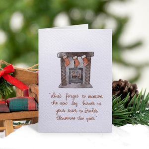 Log Burner Card