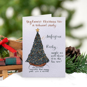 Dog Owner Christmas Tree Card