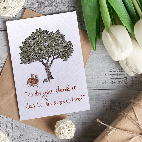 Partridge in a Pear Tree Card