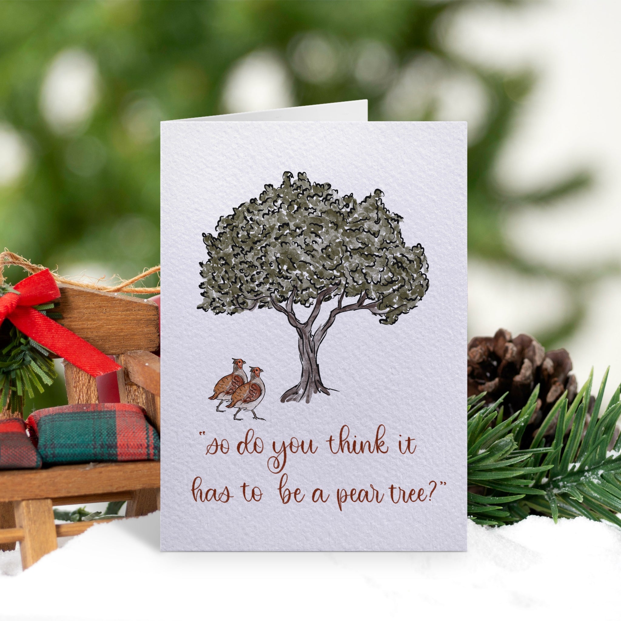 Partridge in a Pear Tree Card