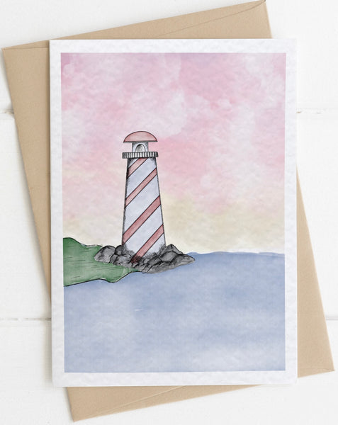 Lighthouse Notecard