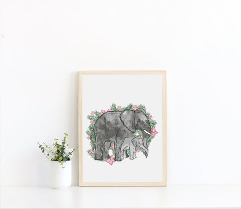 Elephants Wall Art