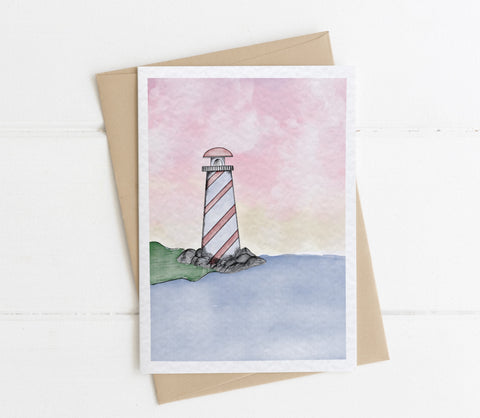 Lighthouse Notecard