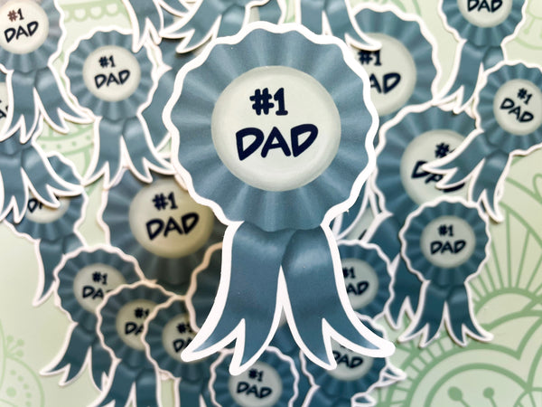 Number One Dad Sticker