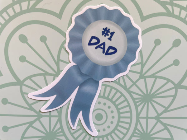 Number One Dad Sticker