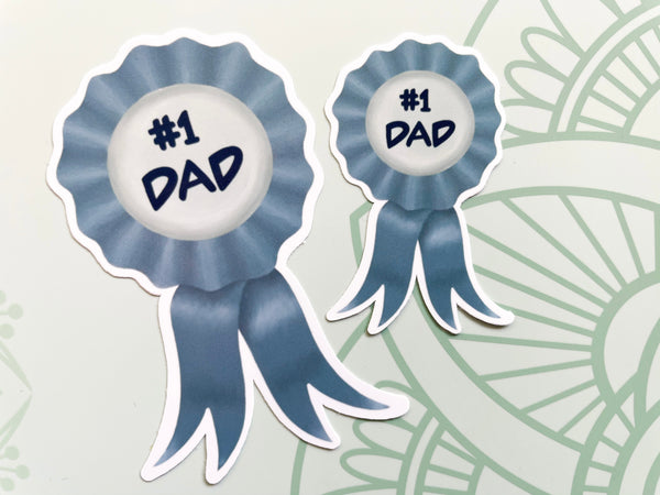 Number One Dad Sticker